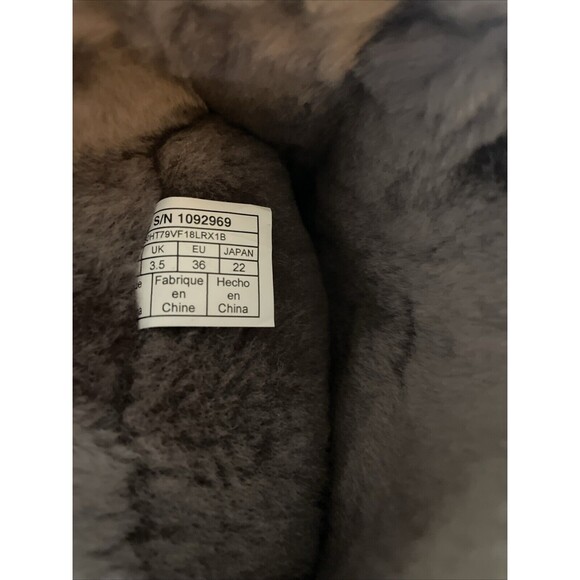 UGG Boots Womens Size 5 Allegra Bow Gray Suede Leather 1092969 Sygr New - Picture 7 of 8